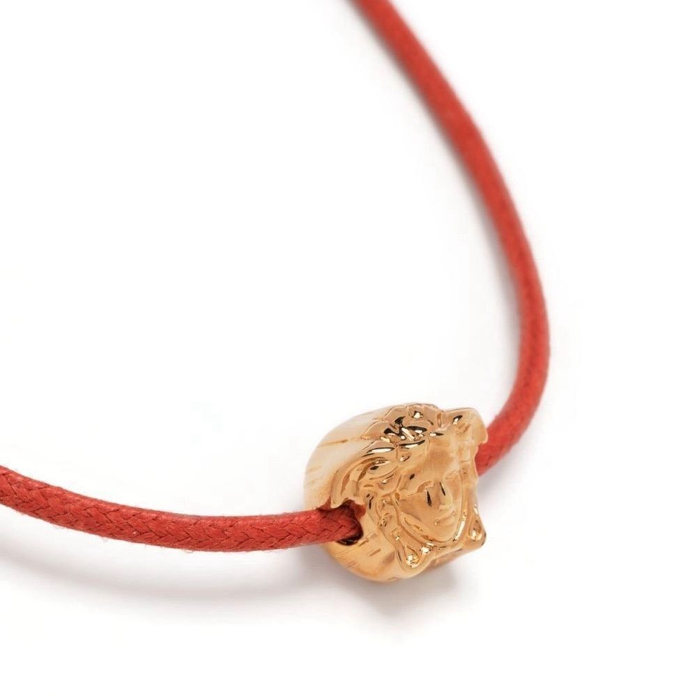 versace coral gold medusa cord necklace. Medusa charm necklace - Picture 3 of 7
